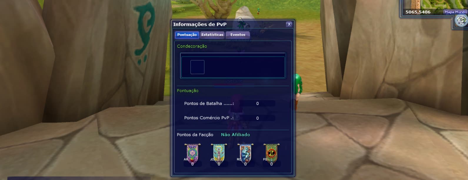 Janela de pvp